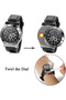 USB Cigarette Lighter Watch Novelty Cool Lighters Rechargeable flameless Windproof Unique Designer Wristwatch 2 in 1 Watch Lighter for Cigarette Stylish - 4