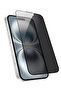 واقي شاشة زجاجي فاخر من سلسلة URR iPhone 12 Fans - أسود - 2