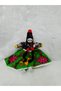 Kayseri Geographical Marked Handmade Onion Cloth Doll - Anatolian Mother Figure with Vibrant Green Floral Skirt - Nostalgic Women's and Children's Gift Green - 6