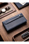 Louvre Magnetic Genuine Leather Wallet with Phone Compartment, Hand Strap and Keychain Set, Father's Day Gift - 3