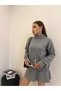 Women's Turtleneck Knitwear Skirted Stylish Top-And-Bottom Set - 4