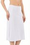 Women's Viscose Fabric Below Knee Long Skirt Dress Lining Underskirt Petticoat White - 3