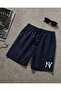 Ny New York Printed 4-Pack Black+Grey+Navy+Smoked Casual Relaxed Black Men'S&Women's Shorts - 4