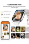 Bluetooth Call Smart Watch for Women, 1.83" Square Silver Smartwatch with Heart Rate, SpO2 & Sleep Monitor - 6