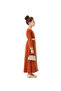 D'Daniela - Royal Embroidered Kaftan - Burgundy, Orange, Teal-8Years to 12Years - 2
