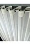 Silver Gray Silver Marble Glazed Glitter Foil Pattern Design Rustic Eyelet Tulle Curtain - 5