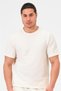 Ecru Crew Neck 100% Cotton Breathable Fabric Comfortable Fit Men's T-Shirt // 4001-Ecru
