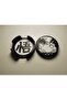 9-Piece Legendary Anime Warriors Coaster Set with Stands - Black and White Figured Mug Mats - 6