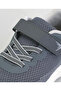 Hook & Loop Closure Memory Foam Shoes - Grey - 7