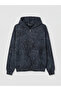 Vizyon New Season Oversize Hooded Men's Zippered Sweatshirt - 5