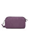 Small Size Waterproof Crinkle Fabric Phone and Messenger Bag Plum - 3