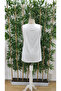Women's Strappy Round Neck Lace Detailed Viscose Blouse - 6