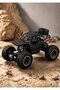 RC Rock Crawler Off-Road Monster Truck with Remote Control, Rechargeable Battery & Roll Cage, 20CM, Black & Gold - 7