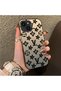 iPhone 13 Compatible Silicone Edge Hard Back Case Couple Phone Case Brand Patterned