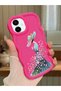Samsung Galaxy A06 Compatible Case Camera Protector Red Silicone Couple Phone Case Girl Pattern