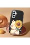 Samsung Galaxy A17 Compatible Case Camera Protector Black Silicone Couple Phone Case Cat Pattern - 2