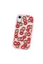 iPhone Xr Compatible Case with Camera Protection Pink Silicone Couple Phone Case with Kiss Pattern - 3