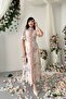 Belt Detailed Floral Patterned Buttoned Midi Length High Neck Dress - 5