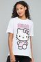 Hello Kitty Print T-Shirt with Crew Neck and Short Sleeves