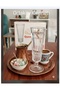 6 Pcs Glass Footed Coffee Side Flute Glasses 100 Cc Volume 17 cm Tall