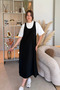 Twst Model Dress T-Shirt Black Double Set - 4