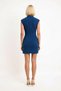 Women Sleeveless High Neck Bodycon Mini Dress Stretchy Woven Unlined Comfort Cut Daily Casual Modern - 5