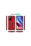 Xiaomi Poco F3 Compatible Case Sofia Silicone Cover with Ring - Red - 6