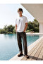White Loose Fit Crew Neck Printed Men's T-Shirt - 2