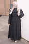 Black Baby Collared Shirt and Skirt Set - 5