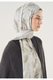 Soft Lines Pattern Soft Viscose Shawl Stone - 3
