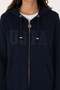 Us Polo Assn Women's Gold Zippered Long Hooded Sweatshirt - 4
