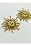 Patterned Metalized Large Size / Accessory Button / Set of 2 / 3.8 cm / Dec01