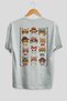 30 Cats for the Sake of Cat Love Printed White Oversize T-Shirt 100% Cotton Unisex Cat Lover Premium Design
