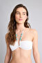 Regular Fit Wrinkled Textured Fabric Bikini Top G3771Ax26Sm - 3