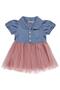 Tencel Tulle Dress for 6-18 Months - Blue