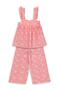 Palm Tree Patterned Set for 2-5 Years - Pink - 4