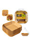 50PCS Air Fryer Paper Liners Disposable Baking Paper Non Stick Oil Proof Square - 2