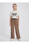 Girl's 10-14 Years Old Sweatpants - Brown
