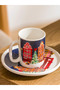 Lcw Home Mixed New Year's Themed Printed Porcelain Coffee Cup Set for 2 People - 2