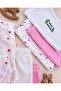 6-Piece Baby Top and Bottom Set (3 Strap Bodysuits, 3 Bottoms with Booties) Polka Dot - 2