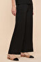 Textured Wide Leg Pants with Drawstring Waist - 3