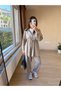 Modal Fabric Tracksuit Set Suitable for Women's Hijab Clothing with Balloon Pants Detail - 3