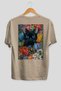 For the Love of Cats 63 Cats Printed Beige Oversize T-Shirt 100% Cotton Unisex Cat Lover Premium Design