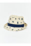 Beige Baby Boy Straw Fedora Hat by Güli̇sgi̇yi̇m