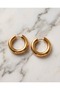 Alira Hoop Steel Earrings
