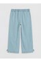 Vizyon New Season Girls' Jean Trousers with Elastic Waist and Bow - 3