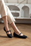 Women's Satin Patterned Orthopedic Ballet Flats with Hard Soles {41/42/43 Special Large Size Included/Imported Material} - 2