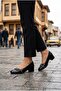 9996 Ventes Stone Accessory 3 cm Height Low Heel Women's Shoes - 2