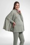 Women's Long Sleeve Lace Cape Maternity (Pregnant) 3-Piece Pajama Set 75% Cotton 25% Viscose