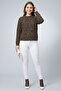 Women Crew Neck Knitted Long Sleeve Sweater, Multicolor